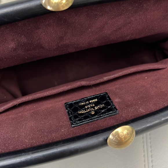 Original BAG LOUIS VUITTON SAC FERMOIR MM RC1005 BAG BLACK WITH MONOGRAM - Picture 11 of 13